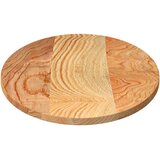 Stolna ploča svjetlosmeđa 100x50x2 cm ovalna masivna hrastovina | Eponuda.com