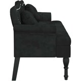  Klop z blazinami črna 120,5x65x75 cm žamet, (20954930) | Shoptok.si