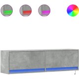  Zidni TV ormarić s LED svjetlima boja betona 140x31x38 cm | shoptok.hr