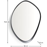 Kave Home Stensko ogledalo 86x94,5 cm Tebel – | Shoptok.si