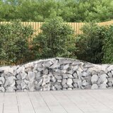  Lučne gabionske košare 4 kom 400x50x60/80 cm pocinčano željezo Cijene