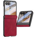AVIZAR Ovitek za Motorola Razr 70 s Kaljenim Steklom za Zaslon, Bordo, (5000275277) | Shoptok.si