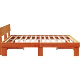  Konstrukcija postelje z vzglavjem Voskast rjav 180 x 200 cm, (5000127741) | Shoptok.si