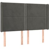  box spring s madracem LED tamnosivi 140x200 cm baršun | shoptok.hr