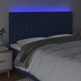  LED uzglavlje plavo 180x7x118/128 cm od tkanine | shoptok.hr
