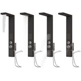 PANEL za tuširanje aluminijski crni | shoptok.hr