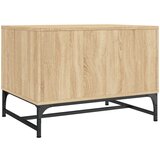  Stolić za kavu sa staklenim vratima boja hrasta 68,5x50x50 cm | shoptok.hr