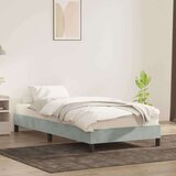  Okvir kreveta bez madraca svijetlo sivi 100x210 cm baršun | shoptok.hr