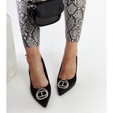 Gemre Black stilettos with rhinestones Elife | Shoptok.si