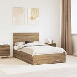  Okvir za krevet s ladicama Umjetnički hrast 120 x 190 cm | shoptok.hr