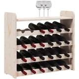  Stalak za vino s gornjom pločom 67,5x25x60 cm masivna borovina | shoptok.hr