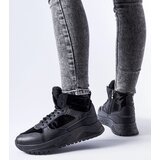 Gemre Black insulated high-top sneakers Malles | Shoptok.si