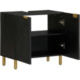 vidaXL Kupaonski ormarić umivaonik crni 62x33x58 cm konstruirano drvo | shoptok.hr