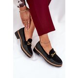 Boto Women's Moccasins With Weave And Gold Detail Black Seffolia | ePonuda.com