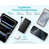 Anker Zolo 10000mAh, 22.5W, sa ugrađenim USB-C kablom, Power Bank crni Cene