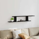  Polica za TV koja se montira na zid Crni hrast 125 x 18 x 23 cm | shoptok.hr