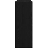 vidaXL konzolna miza Črn hrast Les 105 x 30 x 80 cm Črna konzolna miza | Shoptok.si