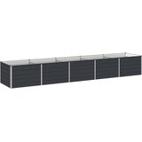  Povišeni vrtni krevet Antracit 400 x 80 x 55 cm | shoptok.hr
