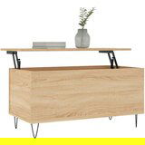 vidaXL Klubska mizica sonoma hrast 90x44,5x45 cm inženirski les | Shoptok.si