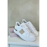 Kesi Fashionable women's platform sneakers made of eco-leather beige Nevisase Cijene