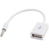  JWD-U38 Adapter, 3.5mm Muški na USB Ženski, Beli | Eponuda.com