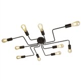 Searchlight Circuit Stropna svetilka z 10 lučmi, mat črna, E27, (22100853) | Shoptok.si