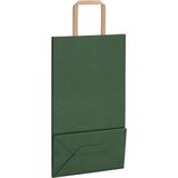  Papirnate vrećice 250 kom s ručkama zelene 21x11x36 cm | shoptok.hr