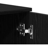  Komoda crni hrast 80x36x75 cm Inženirsko drvo | shoptok.hr