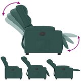  Naslonjač od tkanine tamnozeleni | shoptok.hr