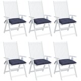  Jastuci za stolice 6 kom modri 50 x 50 x 7 cm od tkanine Oxford | shoptok.hr