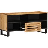 TV ormarić 100 x 34 x 46 cm od masivnog grubog drva manga | shoptok.hr