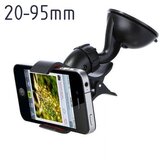 Univerzalni avto nosilec za mobilne telefone 20-95 mm - črni u