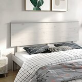 vidaXL Posteljno vzglavje belo 204x6x82,5 cm trdna borovina Cene