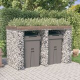  Gabionska stena za smetnjak 192x91x120 cm pocinkano železo | Shoptok.si