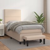  The Living Store Box spring postelja z vzmetnico kapučino 100x200cm umetno usnje - Box Spring Postelja, (21496935) | Shoptok.si