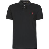 Polo Ralph Lauren POLO AJUSTE DROIT EN COTON BASIC MESH LOGO PONY PLAYER Crna Cijene