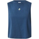 Superdry Športni top nebeško modra / bela | Shoptok.si