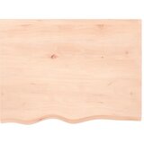  Zidna polica 80 x 60 x 2 cm od neobrađene masivne hrastovine | shoptok.hr
