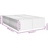 vidaXL Posteljni okvir temno siv 140x200 cm žamet, (21309632) | Shoptok.si
