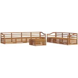  Set vanjskih sofa 8 kom. Prirodna Čvrsto drvo akacije | shoptok.hr