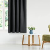 Restilo blackout curtain, black, plain, classic, with tieback, classic style, multifunctional tape, material: heavyweight blackout fabric, 140 x 260 cm | shoptok.hr