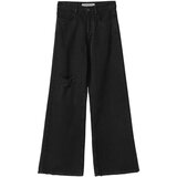 Hinnominate Jeans straight Jeans A Palazzo Con Rotture A Vita Bassa Črna | Shoptok.si