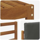  Set vanjskih sofa 5 pcs Prirodna i antracit Čvrsto drvo akacije | shoptok.hr