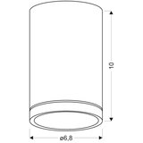  Stropno svetlo TUBA GU10/15W/230V | Eponuda.com