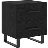 Noćni Ormari s ladicama 2 pcs Crni hrast 40 x 35 x 47.5 cm | shoptok.hr