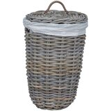  Kanta za rublje s poklopcem 2 pcs Kubu siva Kubu Ratan - Siva | shoptok.hr
