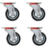 vidaXL Fiksna kolesa 12 kosov 75 mm | Shoptok.si