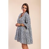 Fenzy Pamučna Mini Haljina S Uzorkom, Tamnoplava | shoptok.hr