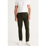 AC&Co / Altınyıldız Classics Men's Khaki Slim Fit Casual Cut Jogger Pants with Tie Waist Side Pockets. Cene