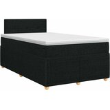  Boxspring krevet s madracem Crna 120 x 190 cm Tkanina | shoptok.hr